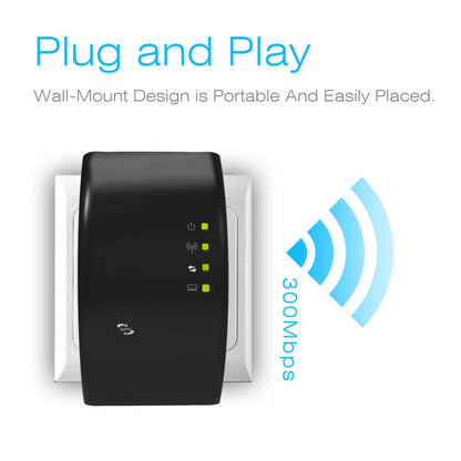 300Mbps WiFi Repeater WiFi Extender Router WiFi Signal Amplifier Wireless Wi Fi Booster Long Range Wi-Fi Repeater Access Point