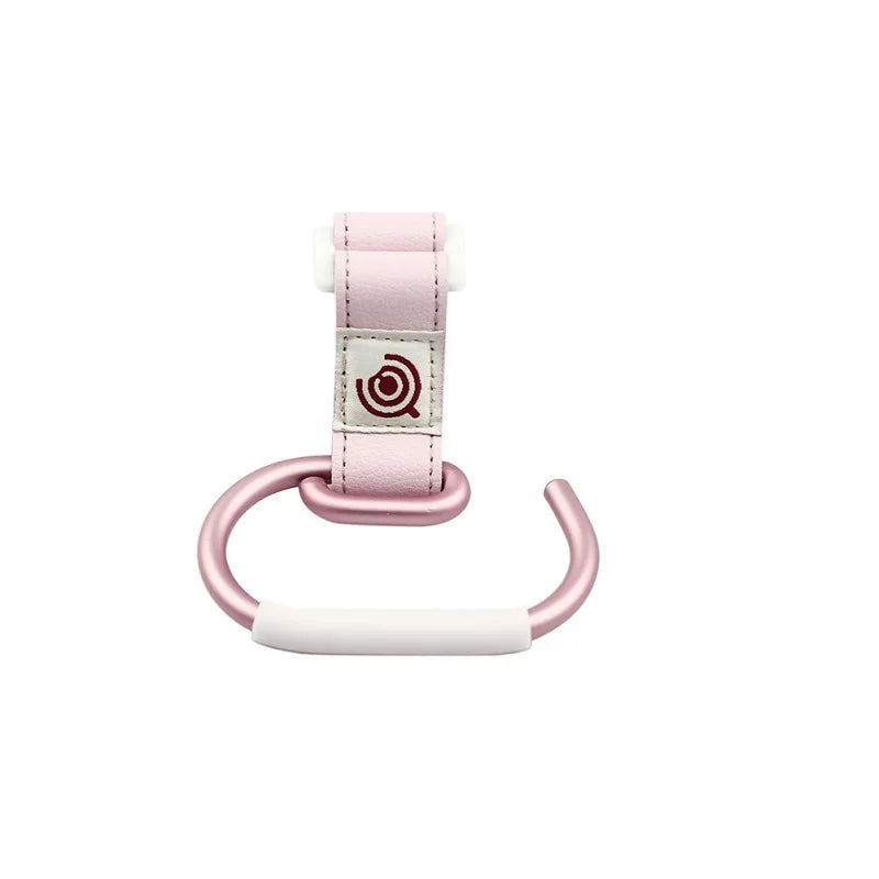 Diaper Bag Hanger PU Baby Bag Stroller Hook Pram 360° Rotatable Cart Organizer Clips Portable Hook Stroller Hanger Accessories