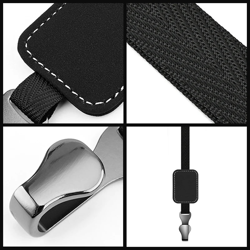 Car Seat Headrest Hook Multifunction Auto Leather Storage Hook Bracket Holder for Bag Clothes Universal Car Accessories Interior