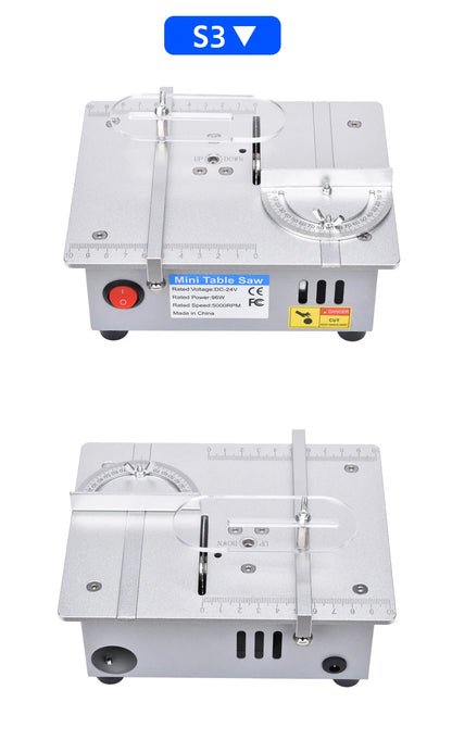 Mini Table Saw for Model Making and Crafts Compact Table Saw Benchtop Saw DIY Bench Saw Desktop Cutting Tool Hobby Saw