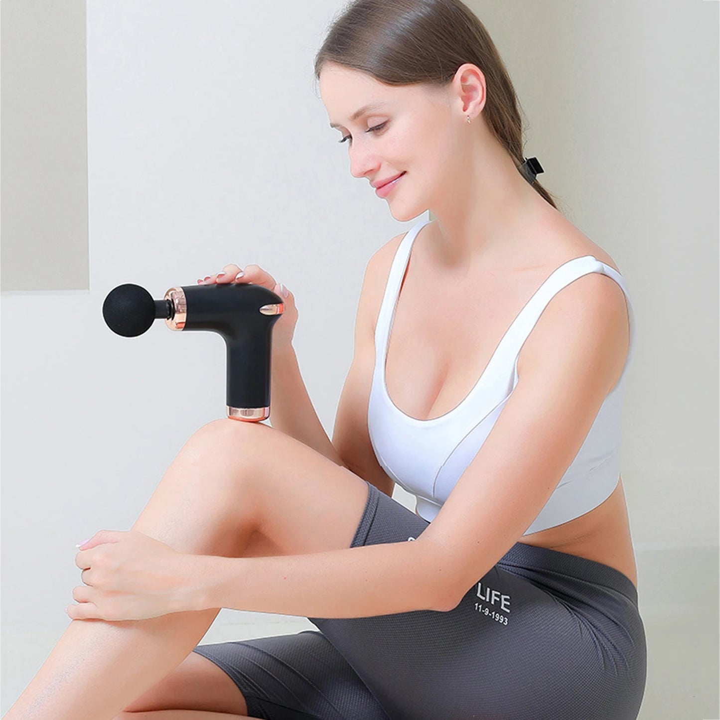 USB Portable Mini Massage Gun Pistol Facial Massager For Body Neck Deep Tissue Muscle Relaxation Gout Pain Relief Body Massager