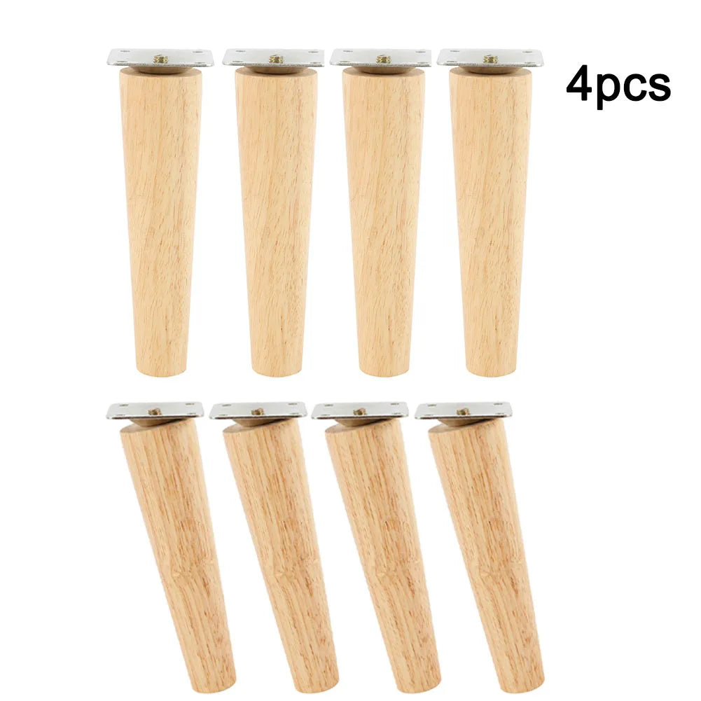 4PCS Sofa Leg Furniture Leg Screw Solid Wood Leg Wooden Table Cabinet Leg Furniture Parts Home Floor Protector