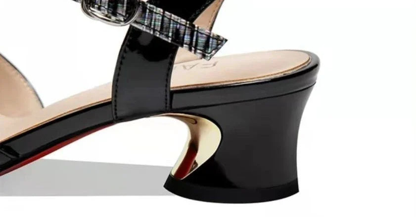 Korea Chunky Woman Shoes Thick Heel Sandals for Women Daily Block Wholesale Chic and Elegant Anti Slip Hot The Best Footwear