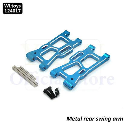 WLtoys 124017 1/12 RC Original Metal Spare Parts Swing Arm C Seat Bottom Motor Differential Gearbox Shock Absorbers Tire