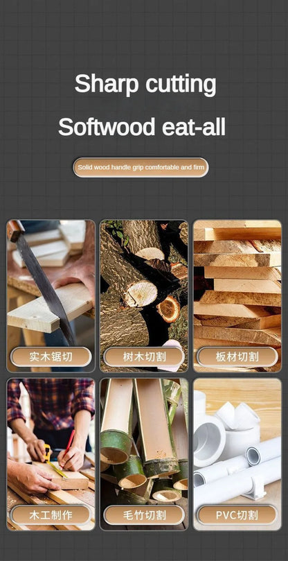 Woodworking specialized hand saw, double-sided saw, tree sawing tool, manual saw blade saw, household small handheld folding saw