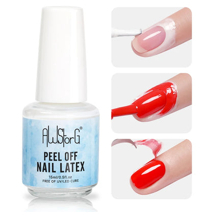 AWStorG 15ML Nail Tips Glue Gel For Falses Nail Tips Fast Extension 3 IN 1 Function Nails Art Transparent Gel Polish Soak Off UV