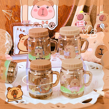 kawaii stationery supplies bar teacher accessories school useful cute capybara cup pencil Sharpener aesthetic school supplies