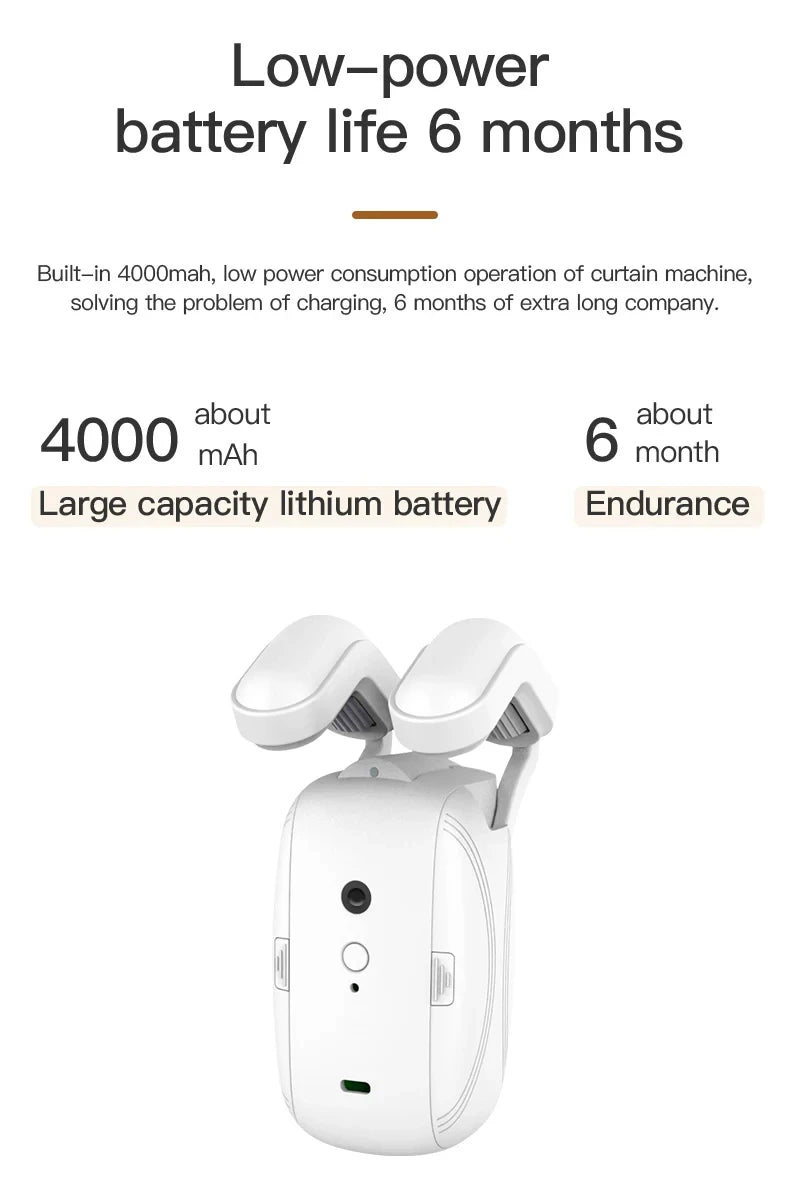 smart curtain opener WIFI/BL Smart Curtain robot Motor Roman Rod Rail Automatic Curtain Electric Curtain robot Remote Control