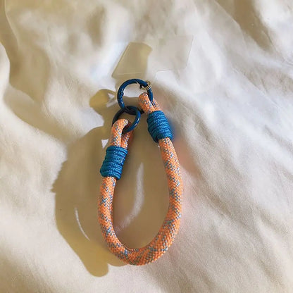 Hand-woven Phone Lanyard Fashion Anti-lost Metal Buckle Mobile Phone Chain Phone Wrist Straps Phone Accessories