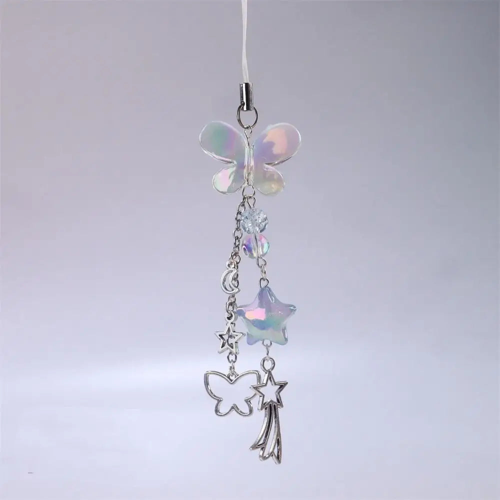 Butterfly Sweet Girl Phone Lanyard Phone Charms Y2K Phone Pendant Phonestraps Backpack Ornament Phone Chain