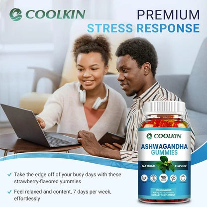 Ashwagandha Gummies - Natural Anxiety Relief, Improves Mood, Helps with Immunity and Thyroid Function, Anti-anxiety