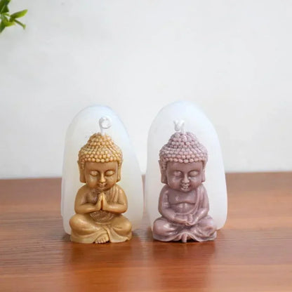 Buddha Silicone Candle Mold Church Buddha Incense Candle Plaster Decoration Mold Diy Church Candle Production Supplies