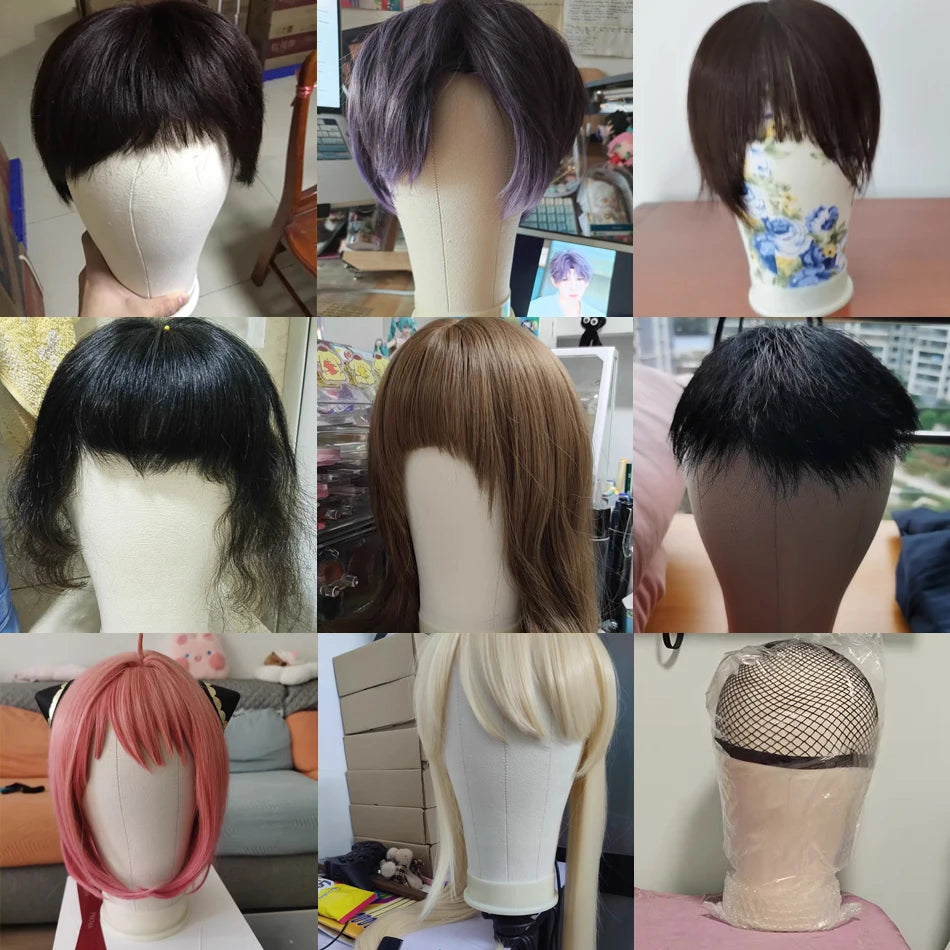 Canvas Block Head Kit Training Mannequin Wig Head Display Styling Mannequin Manikin Head Wig Stand wig head Stand
