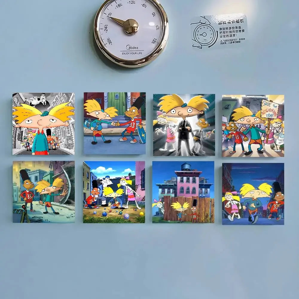 Cartoon H-Hey Arnold Fridge Magnets Fridge Magnets (Suitable for refrigerators/whiteboards/home multi-purpose)