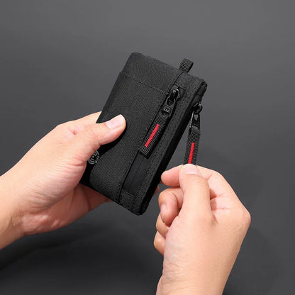 RFID Blocking Anti-Theft Slim Wallet - Compact Card Holder & Coin Purse for Men Women, Travel Essentials, NFC Protection