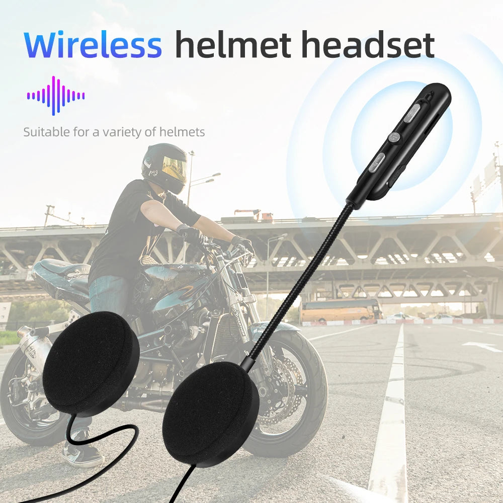 Bluetooth 5.0 Motorcycle Helmet Headset Waterproof Moto Headphone Wireless Stereo Earphone Speaker Handsfree Helmet Headsets