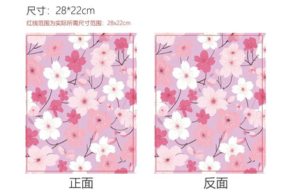 1pc Vintage Books Book Sleeve Teaware Book Protector Flower Black Book Covers for Paperbacks Washable Fabric Cloth Book