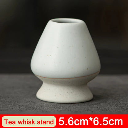 Japanese Matcha Whisk Stand Reusable Matcha Making with Ceramic Matcha Bowl Matcha Whisk Holder Tea Accessories Teaware