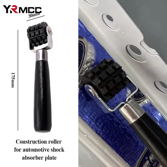 Car Soundproof Roller Thick Rubber Tire Compaction Tools Moto Auto Repair Press Wheel Car Maintenance Anti-Vibration Roller