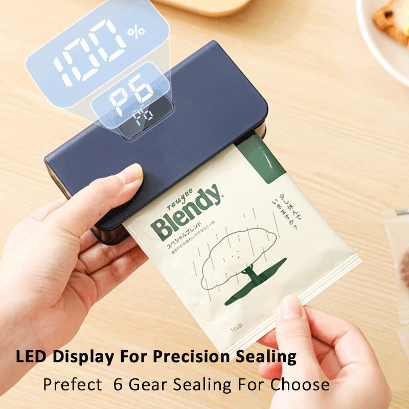 Mini Bag Sealer Plastic Bag Heat Sealer Plastic Bag Sealing Machine USB Rechargeable Portable Package Bags Sealer