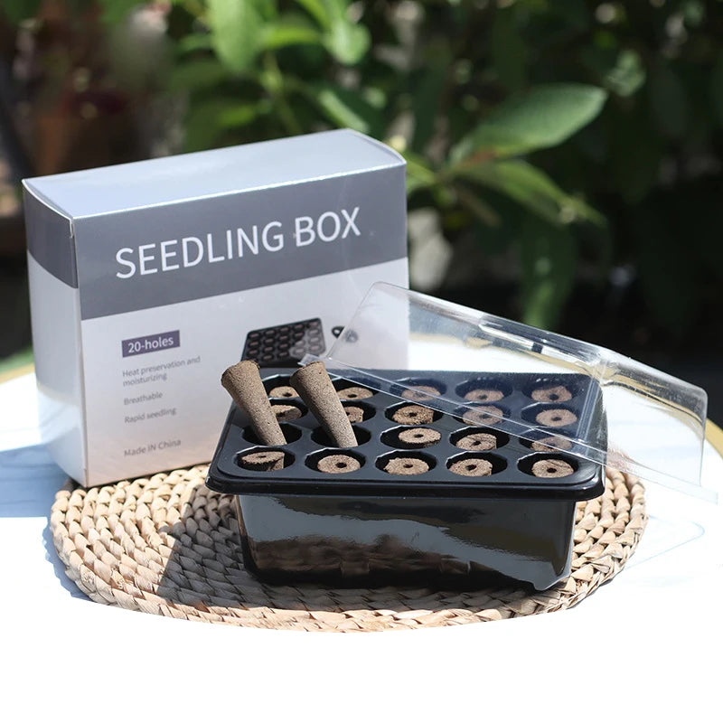 20 Hole Hydroponic Plant Seedling Pots with Intelligent Fill Light Seedling Tray for Fruit Vegetable Gardening Planting Supplies