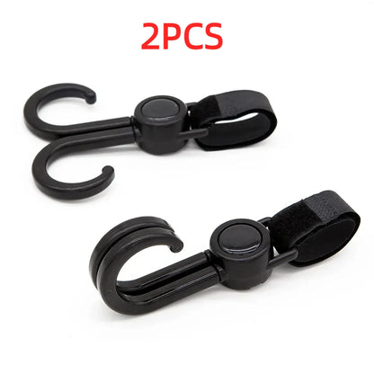 Hooks for Stroller Car Shopping Cart Hooks Baby Stroller Accessories Rotate 360 Degree Hook Pram Organizer Bag Hanger