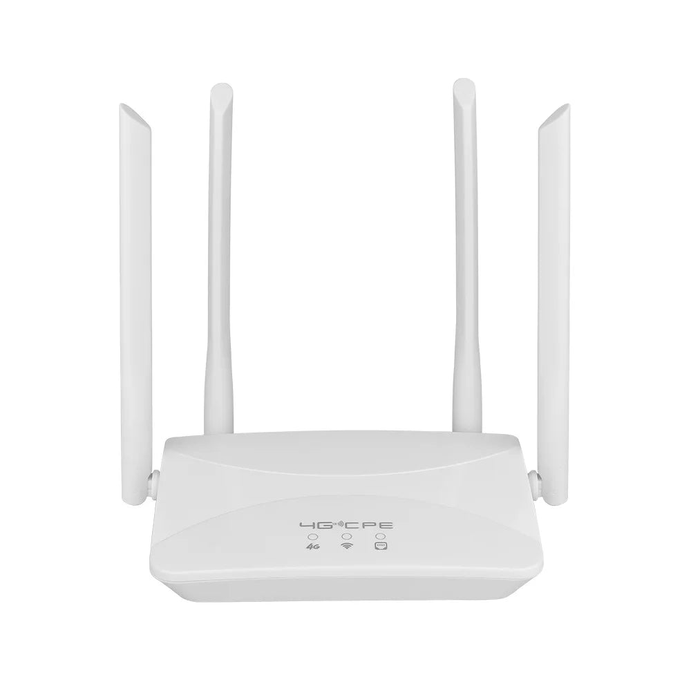 WiFi Router 4G LTE WIFI Extender Repeater 150Mbps 4 Antennas Power Signal Booster Intelligent Micro SIM Card for Home Office