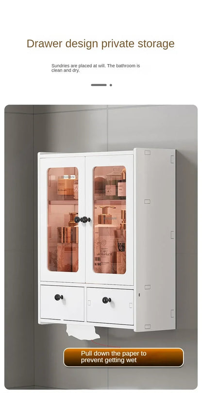 Open Cabinets Towel Cabinet Storage Bathroom Furniture Vanity Sink Narrow Double Washbasin Shelf Locker Wall Pharmacy Floor Wc