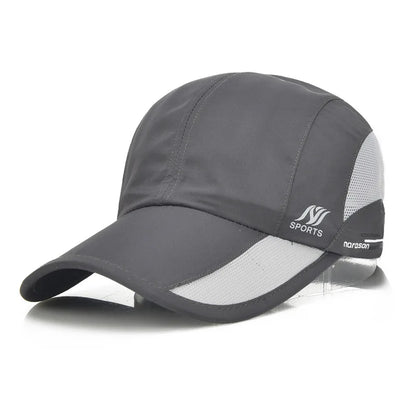 2024 New Men's Quick Drying Baseball Cap Korean Outdoor Sunscreen Visor Women's Athleisure Waterproof Mesh Cap