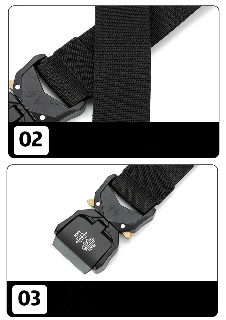 New Tactical Belt Quick Release Elastic Belt Casual Tooling Training Belt Men's Trousers Belt