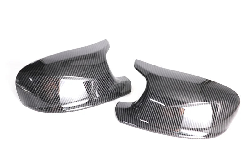 M Style Look Rearview Mirror Cover Cap Carbon Fiber Look Black for BMW  X3 F25 X1 E84 Pre-LCI 2010 2011 2012 2013 Case