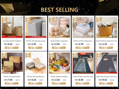 Hand-woven Storage Basket Household Laundry Baskets Outdoor Picnic Boxes Portable Toy Clothes Organizer Bedroom Desktop Decor