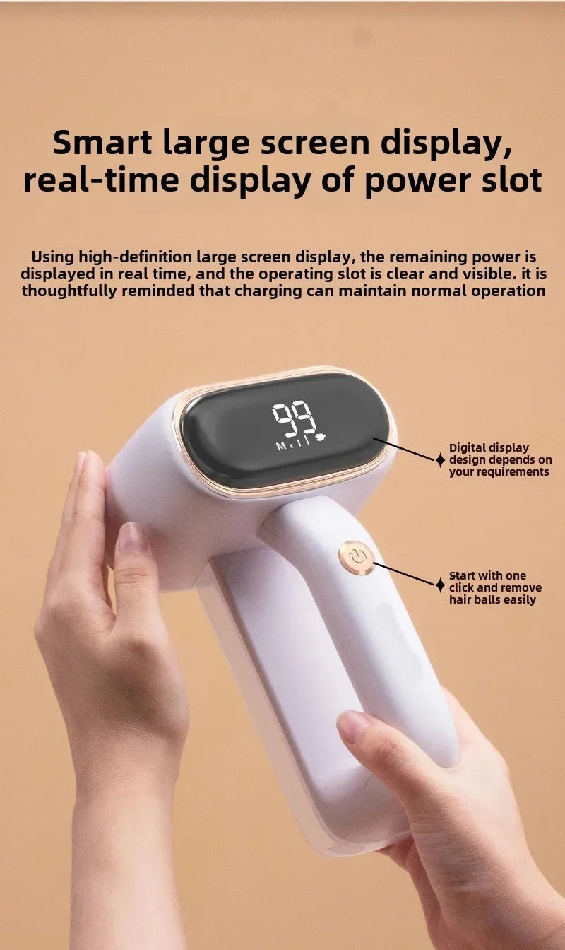 Electric Lint Remover Rechargeable Lint Remover Clothes Sweater Defuzzer Intelligent Digital Display Lint Shaver Trimmer