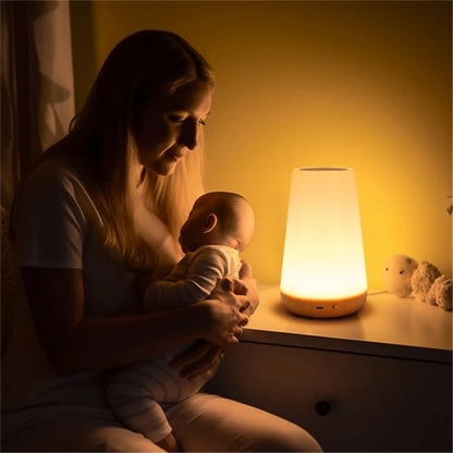 13 Color Changing Night Light RGB Remote Control Touch Dimmable Lamp Portable Table Bedside Lamps USB Rechargeable Night Lamp