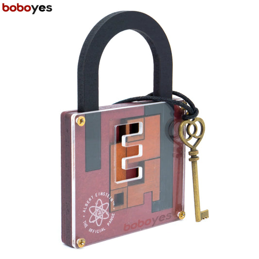 High Difficulty Level IQ Lock Puzzle Classic Wooden Brainteaser Puzzles Game for Adults The Einstein Collection Lock Puzzle