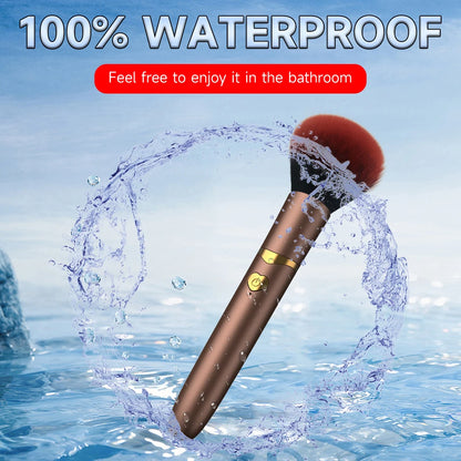 2 In 1 Portable Makeup Brush Rechargeable Electric Foundation Brush For Liquid Creams And Foundations