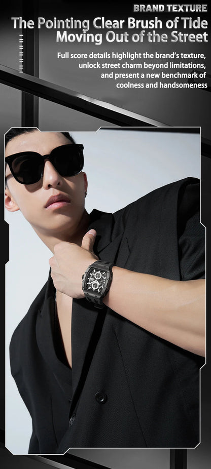 UTHAI CQ241 Original replica watch men's watch fluorescent waterproof men's watch barrel shaped quartz watch