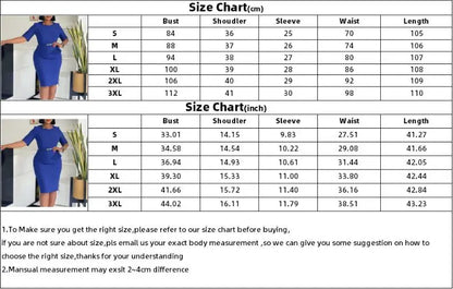 Office Dresses for Ladies 2024 Latest Summer Simple Elegant Half Sleeve Formal Church Dress Women Knee Length Pencil Peplum Dres
