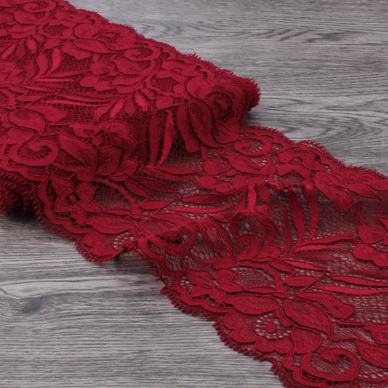 15cm Wide Lace Fabric Elastic Lace Ribbon 1meter DIY Apparel Sewing Handmade Crafts Lace Tape