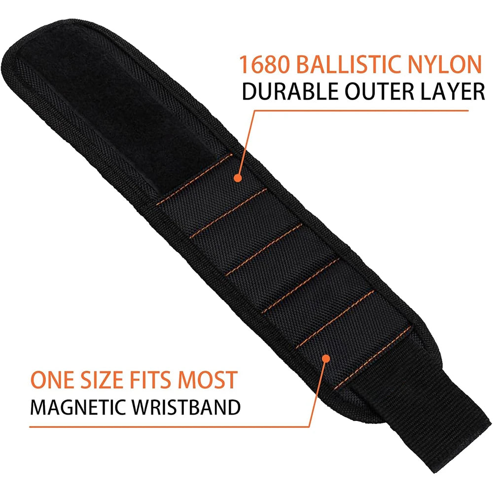 Magnetic Wristband for Holding Screws Nails Portable Toold Organizer Bag Wrist Wrap Tool Belt with Strong Magnets Cool Gadgets