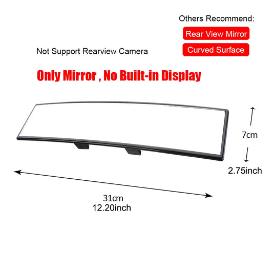 300mm Angle Panoramic Large Vision Car Rear View Mirror Auto Assisting Mirror Car Interior Accessories Baby Rearview Mirror