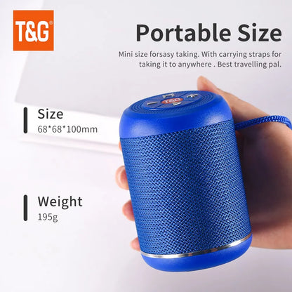 Bluetooth Speaker TG517 Portable Mini Wireless Soundbar for Outdoor Indoor Loudspeaker Support TF Card FM Radio IPX5 Waterproof