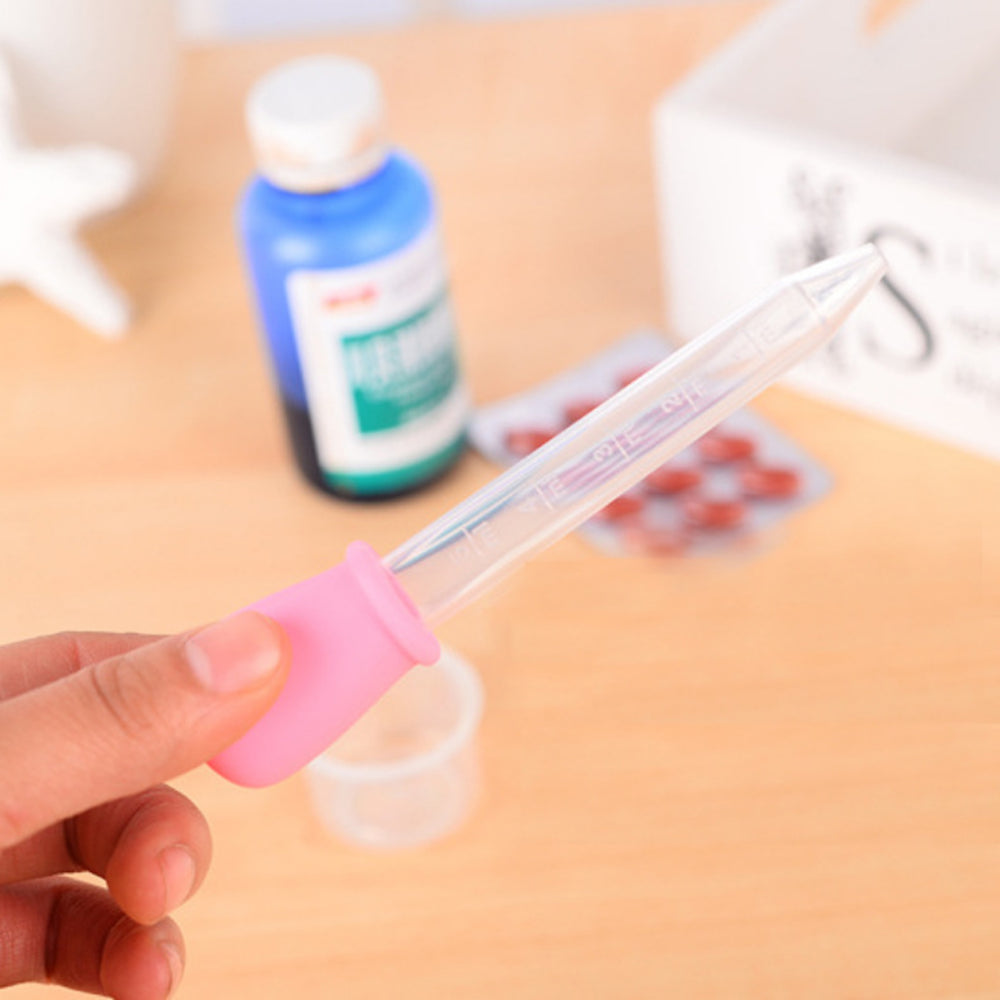 5ML Child Baby Dropper Medicine Feeder Child Medicine Device Silicone Pipette Liquid Food Dropper Plastic Infant Utensils
