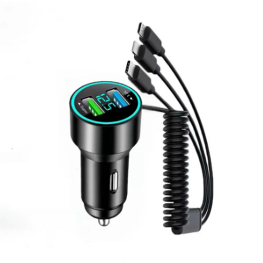 New Car Charger, Multi-Port Fast Adapter, Car Decoration Shape, Auto Accessories