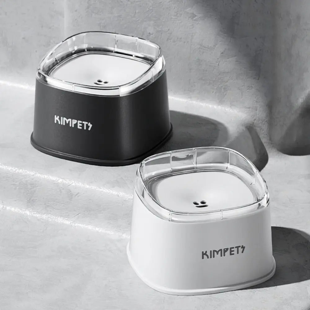 Non-Wetting Mouth Pet Floating Bowl Spill Proof Anti-Tip Pet Water Bowl Large Capacity 2000ML Dogs Slow Drinking Bowl Multi-Pet