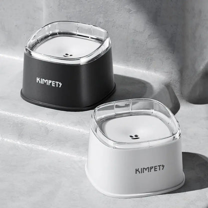 Non-Wetting Mouth Pet Floating Bowl Spill Proof Anti-Tip Pet Water Bowl Large Capacity 2000ML Dogs Slow Drinking Bowl Multi-Pet