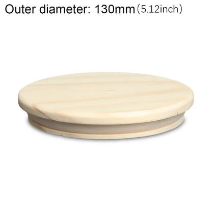 Wood Mason Jar Lid Reusable Canning Caps Various Sizes Bottle Sealing Caps Wide Mouth Cover Wood Lids Kitchen Organization