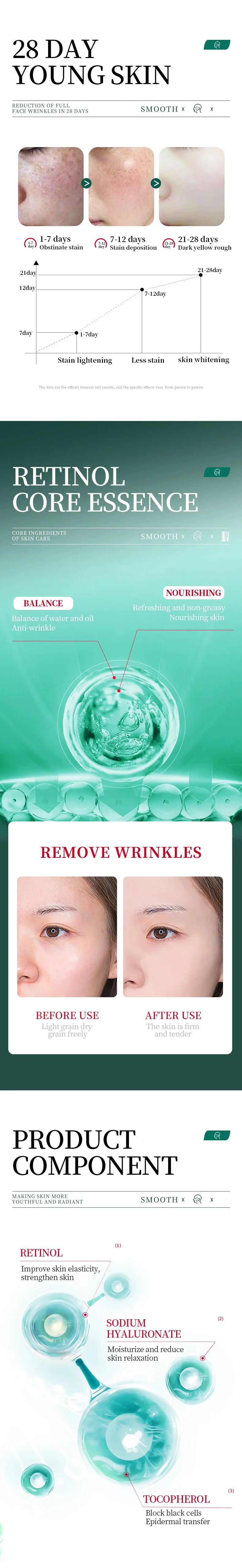 Kojic Acid Retinol and Hyaluronic Acid Serum for Brightening Firming  Hydrating for Face Anti Aging Serums, Dark Spot Correcting