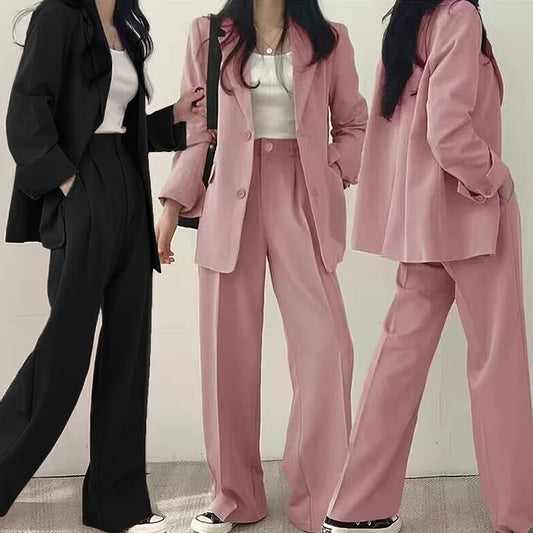 Suit Jacket Casual Office Lady Elegant Solid Single-breasted Women Blazer