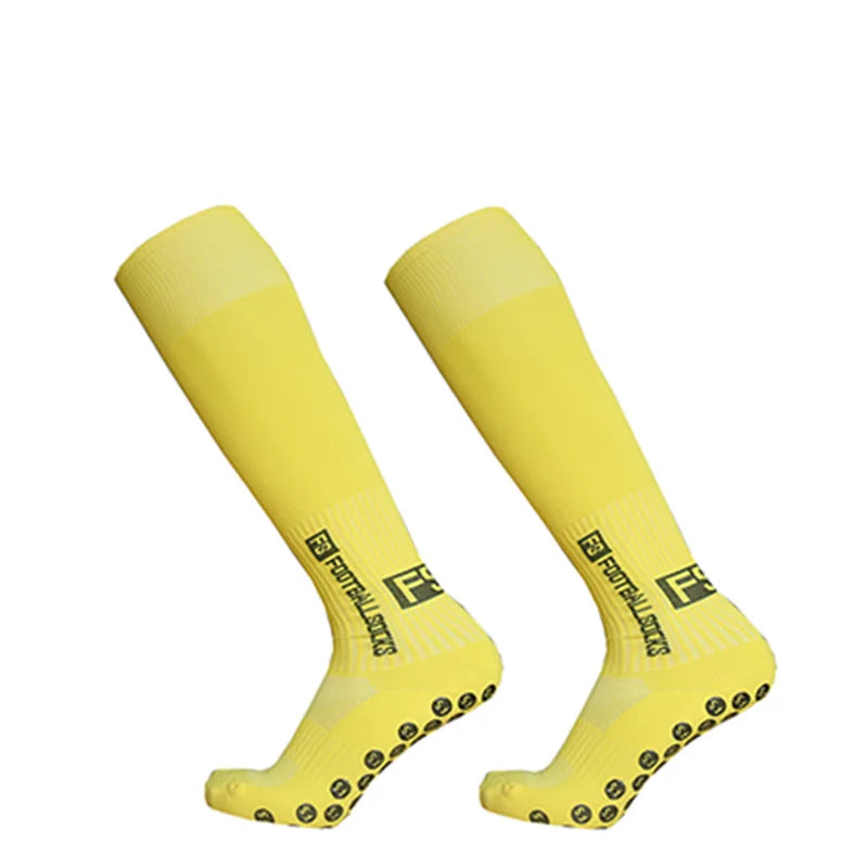 New Long FS soccer Socks Men Women Sports Round Silicone Non-Slip Grip Football Socks